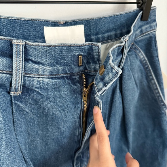 Mother Clare V. 27 NEW The Pleated Belle Prep Heel Jeans Playing in Paris - Picture 6 of 11